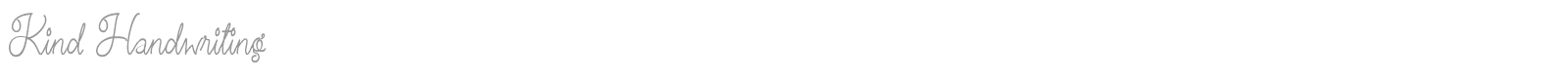 Kind Handwriting font preview